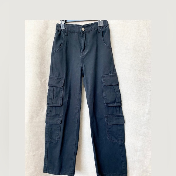 SHEIN Other - SHEIN Kids Black Denim Cargo Pants